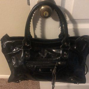 Authentic Balenciaga  black tote bag 115748